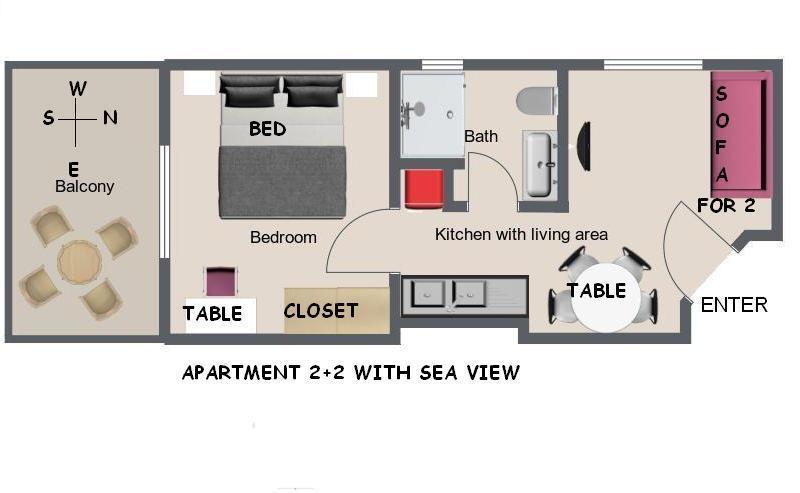 Apartments Ursic Mb Brela Phòng bức ảnh